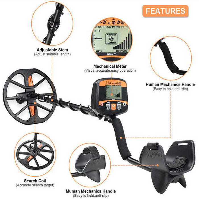 Factory Professional Underground Metal Detector TX-960 3 Tones Audio High Accuracy Search Pinpointer Gold Detector Machine